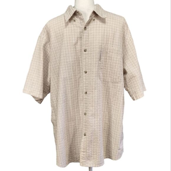 Columbia Button Front Short Sleeve Shirt XL - Picture 1 of 5